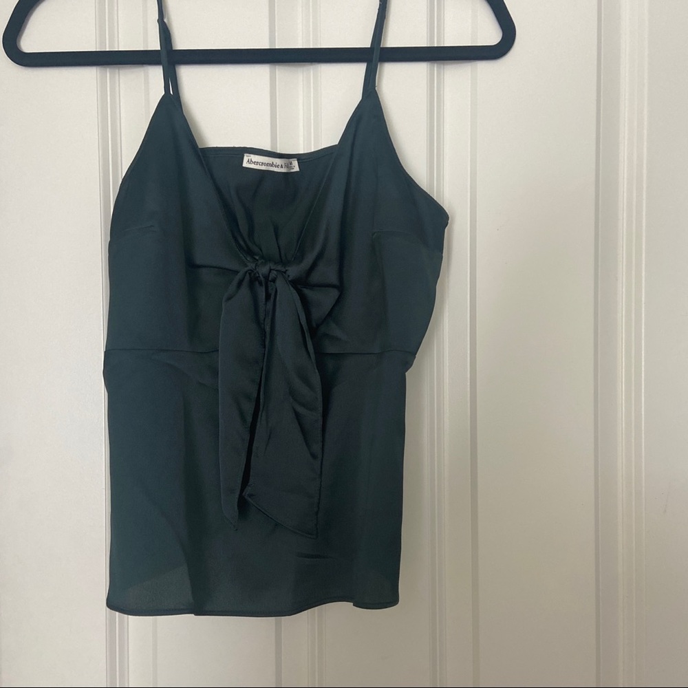 Abercrombie Green Silky Camisole Top